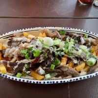 Oyster mushroom loaded friess  at Dominion Food Revolution in Frankfurt