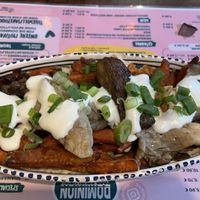 Loaded Süßkartoffelpommes mit Austernpilzen  at Dominion Food Revolution in Frankfurt