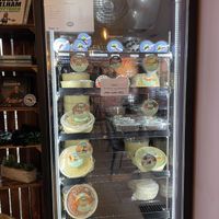 Fridge with to go food and ice cream   at Dominion Food Revolution in Frankfurt