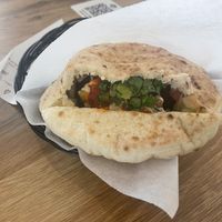 Falafel-Hummus-Pita  at Dominion Food Revolution in Frankfurt