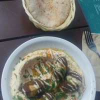 Falafel with hummus at Dominion Food Revolution in Frankfurt