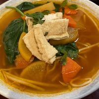 Vegan beef noodle soup (素牛肉麵) at Tiān Cí Bǎo Xuān 天慈寶軒 in Yuli