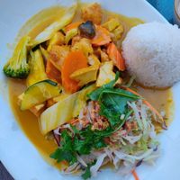 Curry with mango sauce at Herr Dang in Potsdam