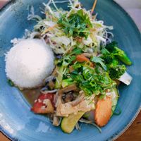 Daily suggestion with tofu, garlic & chili  at Herr Dang in Potsdam