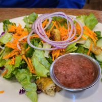 House salad with raspberry vinaigrette at Calico Cupboard Cafe and Bakery in La Conner