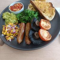 Vegan full breakfast at The Pantry 8020 in Misterton