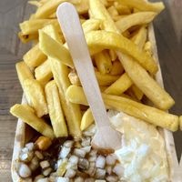 Frietje speciaal with vegan mayo  at Cafetaria Viola in Goes