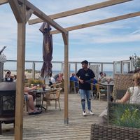 Outside terrace at Aloha Beach in Vrouwenpolder