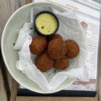 Weedballs (vegan bitterballs)  at Aloha Beach in Vrouwenpolder