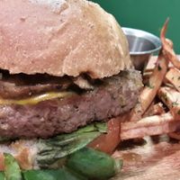 Impossible burger at Madre Tierra in Caguas