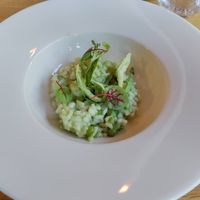 Asparagus risotto at Restavracija Sunrose 7 in Bohinjska Bistrica