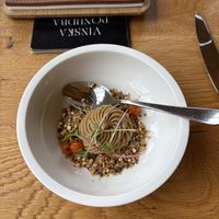 Truffle pâté with hazelnut crunch, poppy and pumpkin seeds  at Restavracija Sunrose 7 in Bohinjska Bistrica