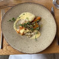 Bean hummus with carrots and pine nuts  at Restavracija Sunrose 7 in Bohinjska Bistrica