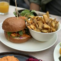 Mango Vietnamese burger  at Seed in Luxembourg City