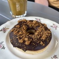 Chocolate doughnut  at Seed in Luxembourg City