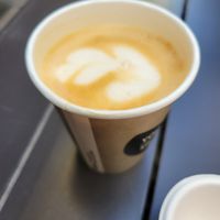 Oat milk cappuccino at Seed in Luxembourg City