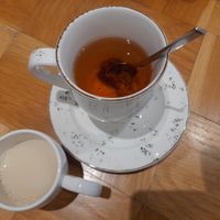 Rooibos tea with almond milk at Seed in Luxembourg City