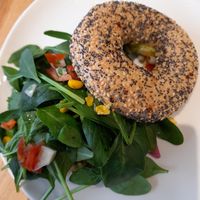 Avo bagel at Seed in Luxembourg City