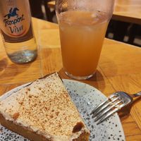 Ice tea and carrot cake at Seed in Luxembourg City