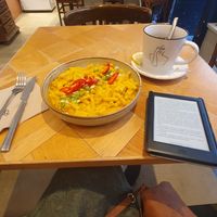 Mac and cheese. With Tea at Seed in Luxembourg City