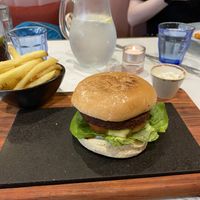Vegan burger at Lucia in York