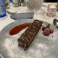 Vegan Salted caramel cheesecake  at Lucia in York