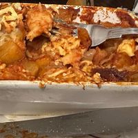 The so-called lasagne after my quest for pasta sheets came to a disappointing and fruitless end at The Haymaker Inn in Chard