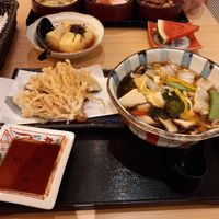 Yasai soba with tempura set at Shimbashi Soba in Central Singapore