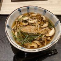 Soba with mushroom at Shimbashi Soba in Central Singapore