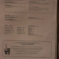 Menu 1/2 on March 25, 2022 at Harkers in York