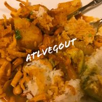 massaman curry with rice  at BUA Thai + Sushi in Brookhaven