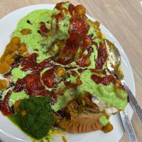 Samosa chaat  at Veggie House in Weiterstadt