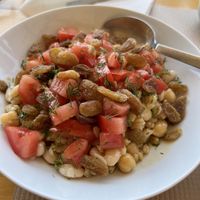 Chickpea and lentil salad  at I Kapari - Η Κάπαρη in Kithira