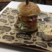 Yogi burger at Boon Burger Cafe in Winnipeg