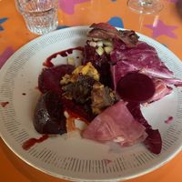 Starter: beetroot many ways  at Elixer in Amsterdam