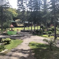 Outside at Sivananda Ashram Yoga Camp in Val-morin