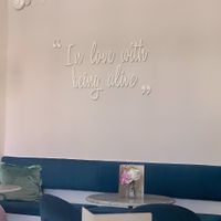 interior at Chloé Cafe in Prague