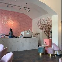 interior at Chloé Cafe in Prague