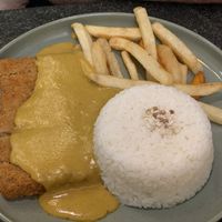 Pork cutlet curry at Green Entrance 入素 in New Territories