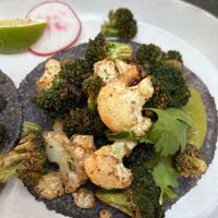 Vegetable mole taco was quite tasty. The tortillas are “hecho de mano” (handmade) and you can taste the differencee  at Puesto At The Headquarters in San Diego