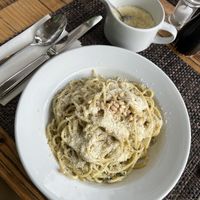 The spaggheti pesto, small portion  at Marcels Marcili in Bern