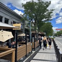 Store front with patio  at Switchback in Durango