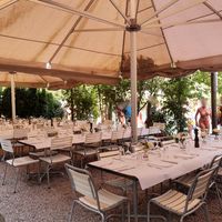 Dining section at Dampfzentrale in Bern