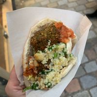 Falafels  at Maoz - Saint Andre des Arts in Paris