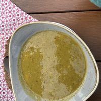 Erbseneintopf mit Brot  at Blaueishütte in Ramsau Bei Berchtesgaden