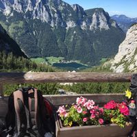 View from the Hütte at Blaueishütte in Ramsau Bei Berchtesgaden