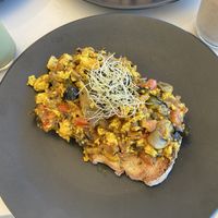 Tofu scramble  at Fotis All Day Bar in Naoussa