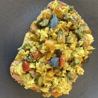 Tofu scramble   at Fotis All Day Bar in Naoussa