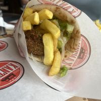 Falafel gyro   at Kantina Grill in Corfu