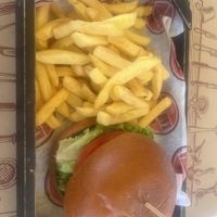 Great place with a good few vegan options, had the falafel gyros and the vegan burger, both amazing and so tasty, didn’t have to wait long for food to arrive!   at Kantina Grill in Corfu